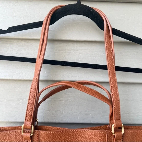 Montana West Vegan Leather Large Tote Satchel Bag Brown - Picture 2 of 14